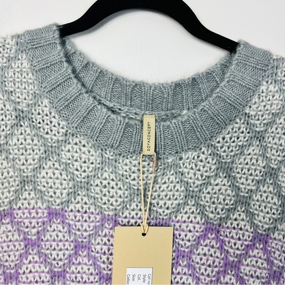 Soya Concepts Ombré SC-Vivith Crew Neck Pullover Sweater Women Size M - Picture 5 of 13